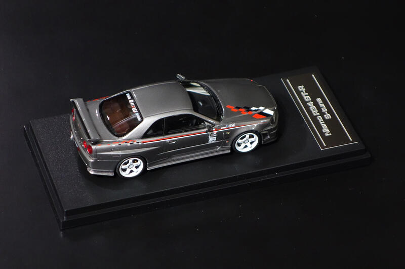 現貨出清】1/43 hpi Racing Nismo R34 GT-R S-tune Athlete Silver