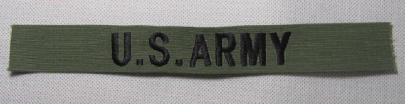 訂做 南越 特別訂製的 OD 名條 黑色字  - U.S. ARMY 字樣