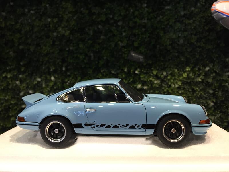 AutoArt Porsche 911 Carrera 2.7 RS - Bleu Gulf Avec Bandes Noires - Échelle 1/18 - Ref 78032