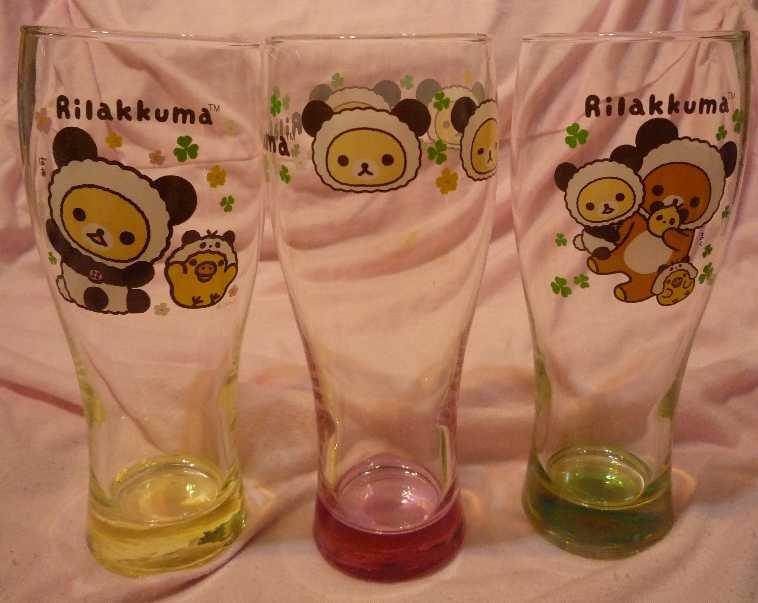 san-x懶懶熊抽抽樂玻璃杯(單賣) 