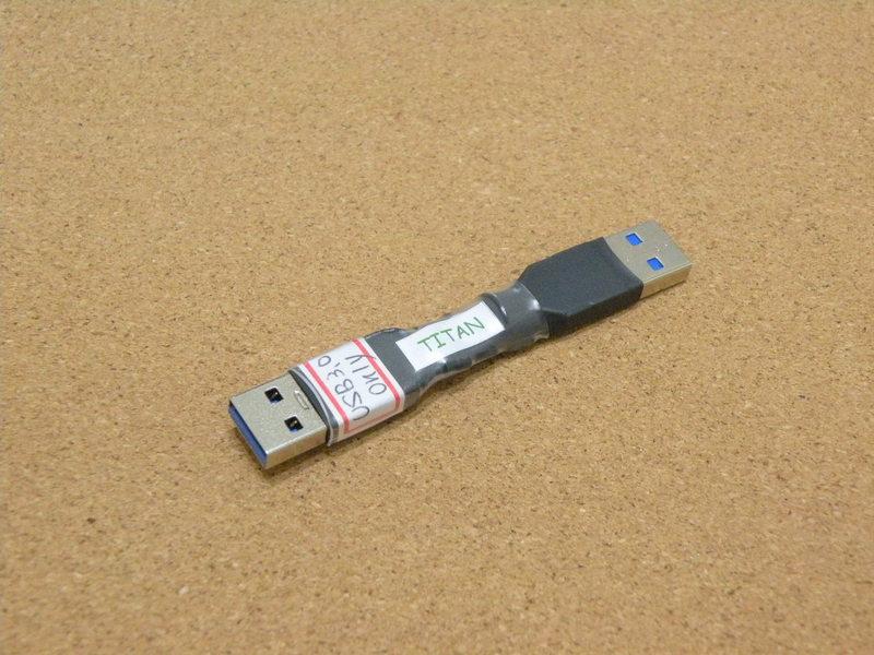 [6N OFC]USB電源/訊號分離轉接頭(USB3.0 only) - A公轉A公