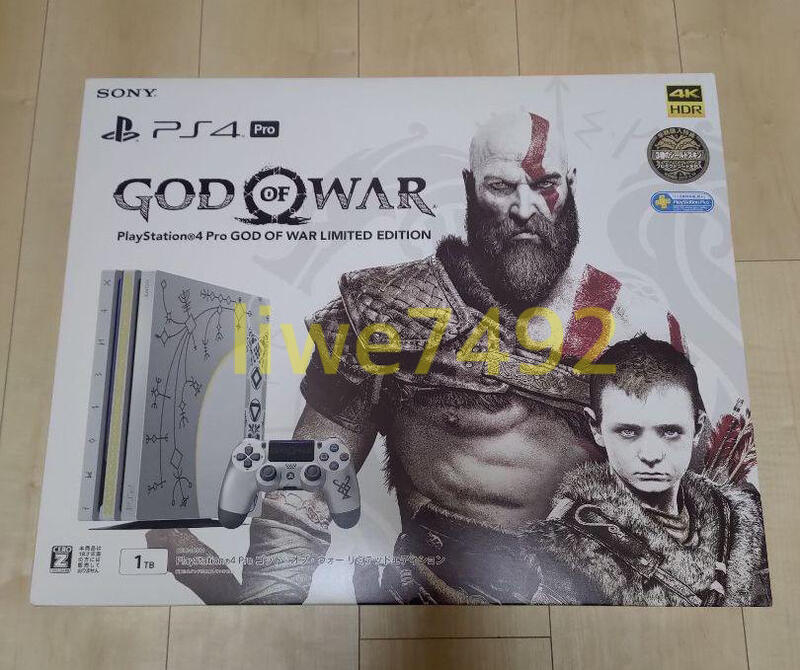 PlayStation 光碟版 PS4 Pro 戰神同捆機 God of war 4 純日 限定版 全新