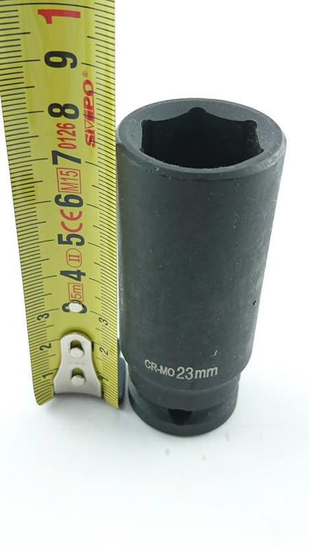 4分氣動長套筒(鉻鉬鋼.黑鋼)-23mm
