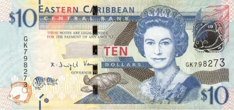東加勒比海-2016年10元