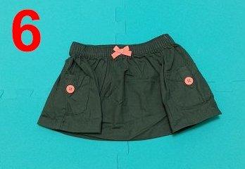 carter's 卡特 全新女童軍綠短裙6M，售130元(無吊牌)