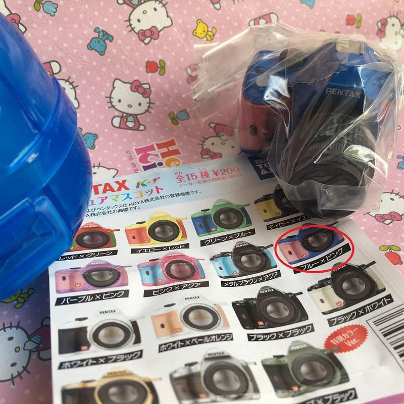 玩具--轉蛋 迷你相機 PENTAX K-r 單售「ブルー×ピンク」藍色×粉紅色(8)