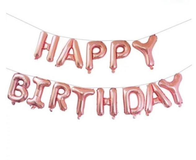 現貨派對倉庫~生日快樂字母氣球(多色可選)生日佈置