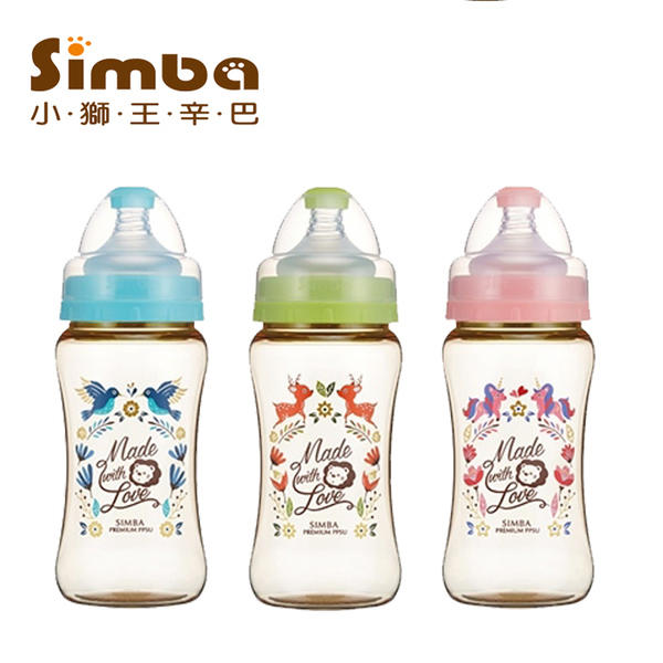 恩典滿溢小舖 Simba(小獅王辛巴) 桃樂絲PPSU寬口雙凹中奶瓶 270ml