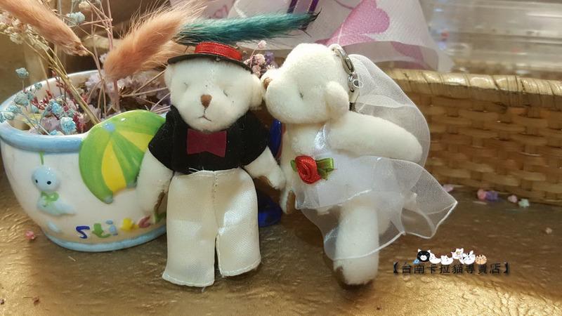 台南卡拉貓專賣店 小熊 泰迪熊 結婚 婚紗小熊一對 不分售可明天到