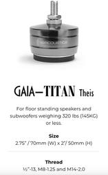 [ 沐耳 ] 加拿大 IsoAcoustics GAIA-TITAN 系列制震腳墊 Theis 適合落地喇叭或後級擴大機