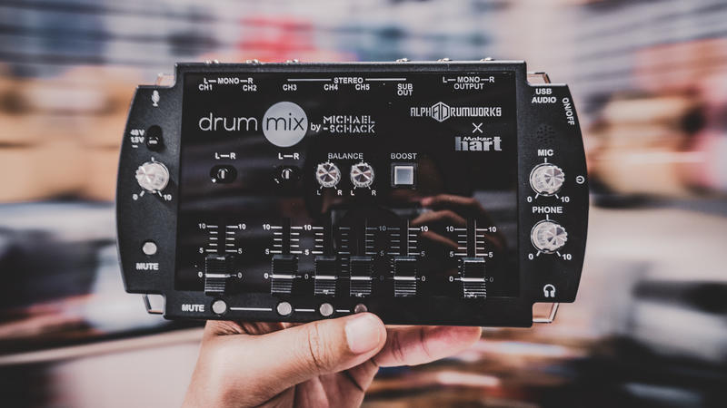 『柏林樂器』Alpha Drumworks x Maker Hart Drum drummix數位混音機 手機直播可用