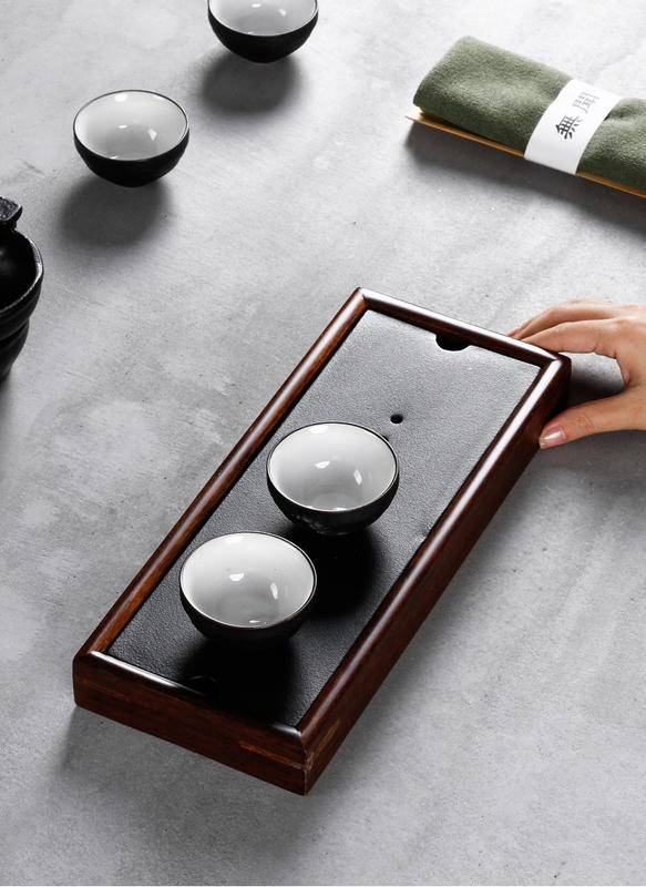 重竹 茶盤 集水式 兩件式 陶瓷 居家生活 壺承 茶壺 茶具 茶杯 消耗品 泡茶用具
