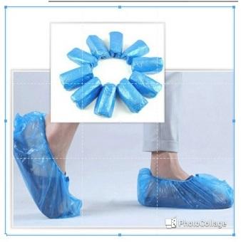 （五十雙/包）塑膠鞋套 PE才質隔水一次式鞋套 藍色PE鞋套 隔離用鞋套