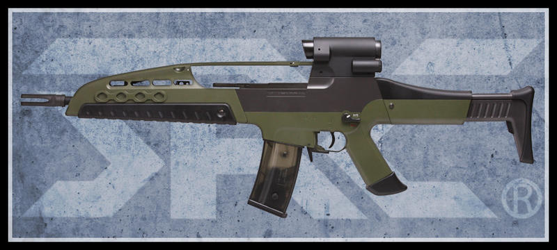 【原型軍品】全新 II SRC SR8-2 實木 全金屬 AEG 電動槍 三代 XM8 軍綠色