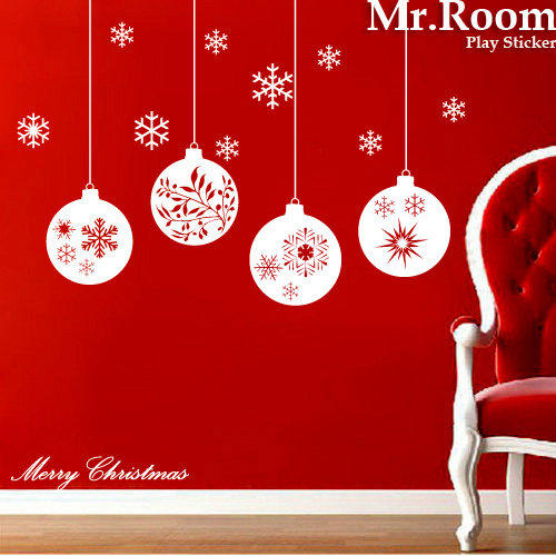 ☆ Mr.Room 空間先生創意 壁貼 聖誕彩球 (HD011)  補習班  民宿 飯店 餐廳 聖誕節