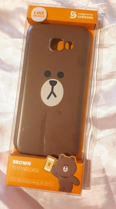 全新【三星】A5 2017 LINE FRIENDS 原廠 背蓋 熊大 莎莉 Galaxy A5 手機硬殼 保護蓋