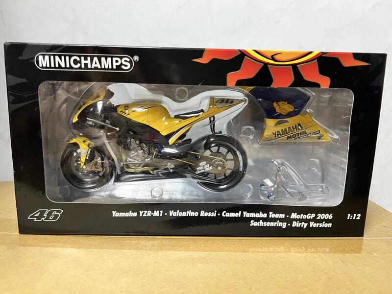 Minichamps 1:12 Yamaha YZR-M1 #46 Rossi MotoGP 2006 羅西車+人偶