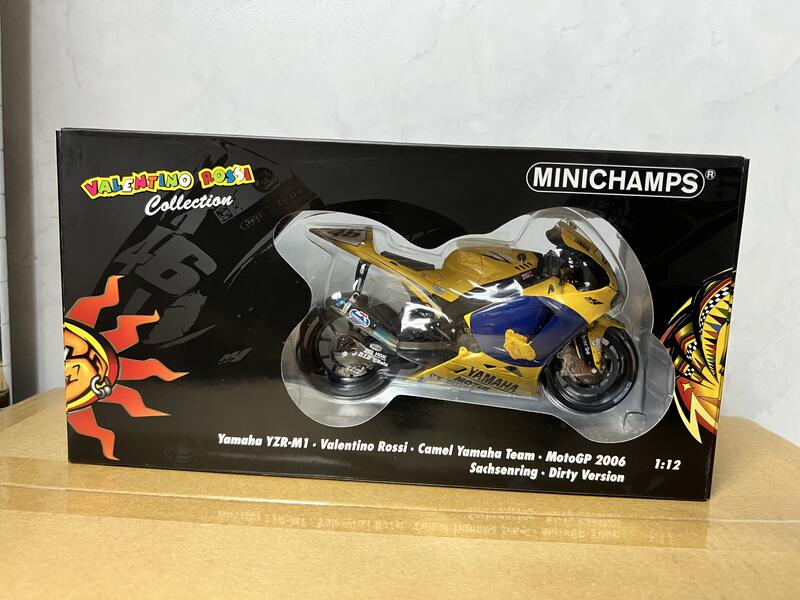 Minichamps 1:12 Yamaha YZR-M1 #46 Rossi MotoGP 2006 羅西車+人偶