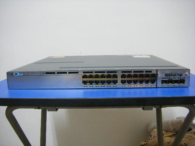 Cisco Catalyst WS-C3750X-24-S 24Port 10Gx4 雙電源 GigaSwitch