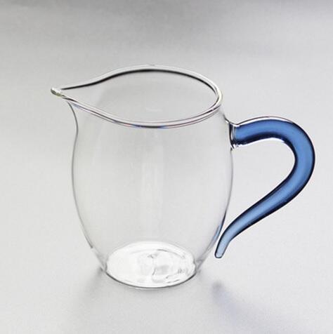 台灣現貨 琉璃把 公道杯 茶具 玻璃手把茶海 公道杯 茶海 分酒杯 勻杯 透明玻璃 泡茶用具