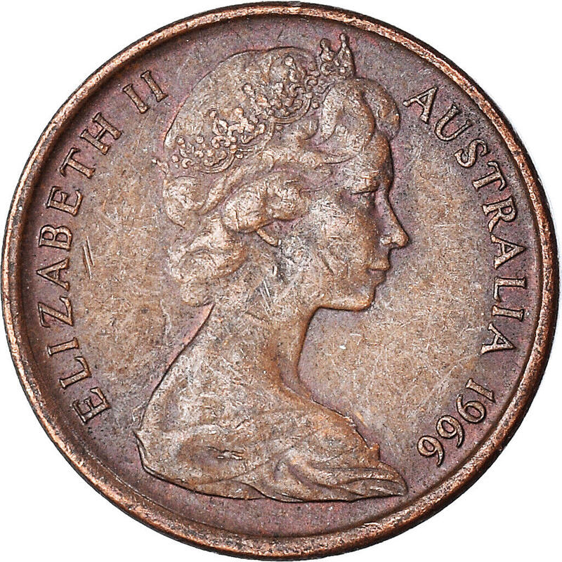 【全球郵幣】澳洲 Australia 1966年1分 澳大利亞 1  cent AU