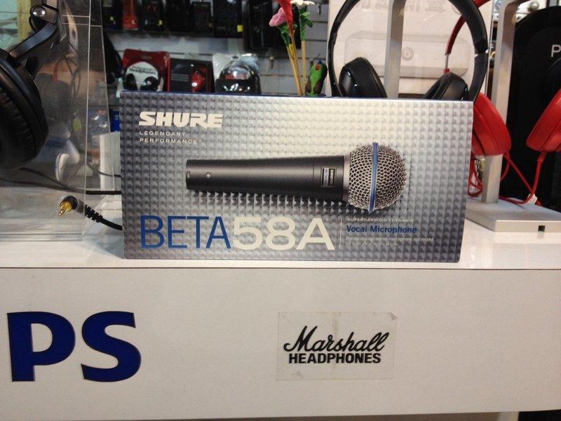 可自取  年終特賣 富銘公司貨 Shure BETA 58A 高階動圈式麥克風 舞台音響設備另sm58S AKG D7S