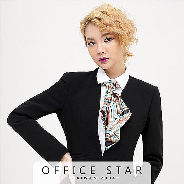 【18057】職業男女OFFICE ☆ STAR 珊瑚圖案絲巾4色 咖啡/黃/紅/藍