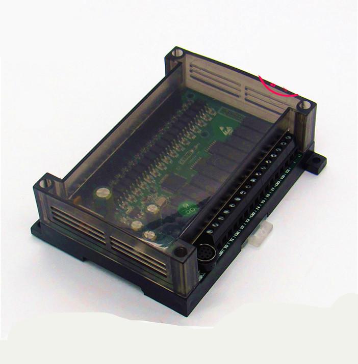 三菱 FX2n-26MR PLC工控板 帶卡軌座 梯形圖+編程+掉電記憶 在線下載 文本 GX Works2