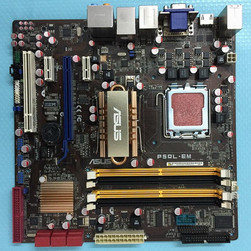華碩 P5QL-EM 主機板、DDR2記憶體(最大支援到8G)、Intel G43晶片組、測試良品、附擋板