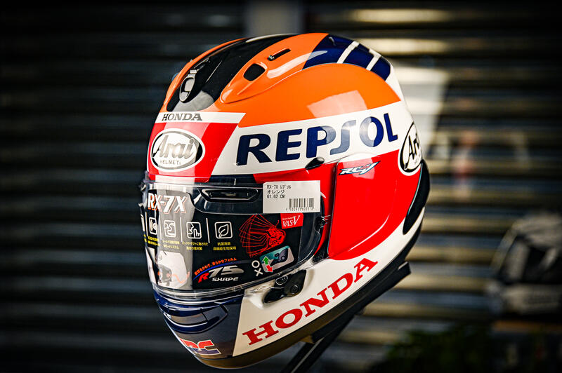 Arai RX-7X ヘルメット Repsol Kiki Arai RX-7X ヘルメット