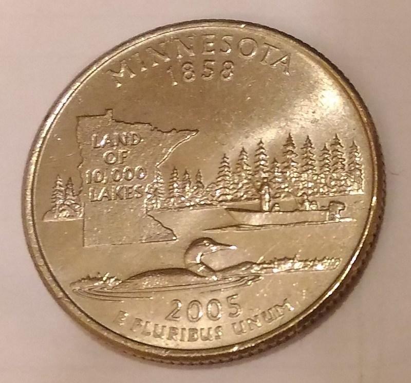 美國25分硬幣50-State Quarter：Minnesota