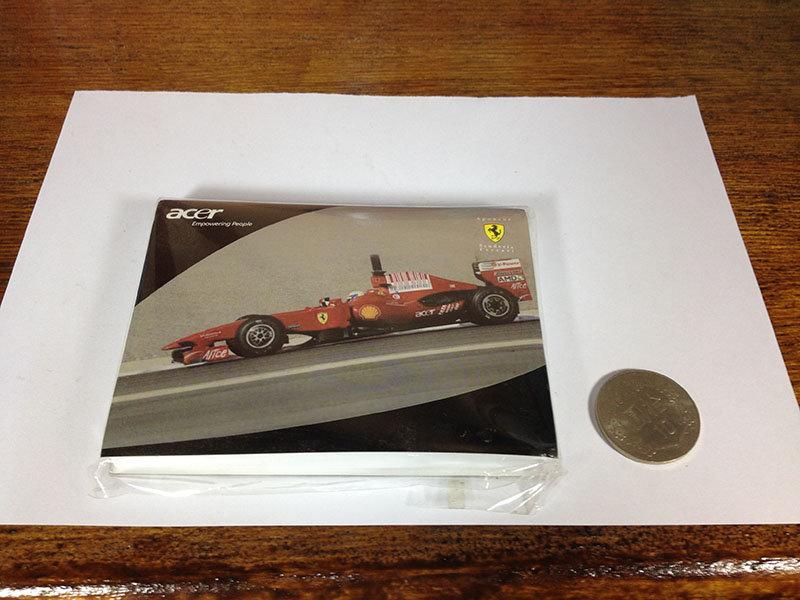 ACER 法拉利 f1 賽車 造型 便條紙 宏碁 Ferrari