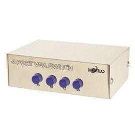 台南 (switch) VGA 4port/4阜 4進1出 電腦4切1螢幕 切換器/分配器/轉換器