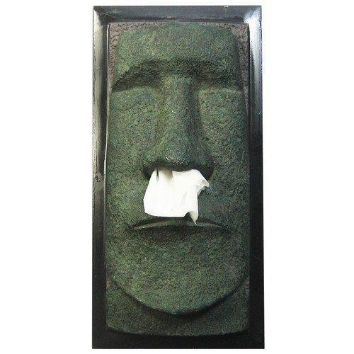 (I LOVE樂多)少見商品-智利復活島迷你Moai巨像衛生紙盒moai 摩艾實用 裝置藝術 送人自用兩相宜