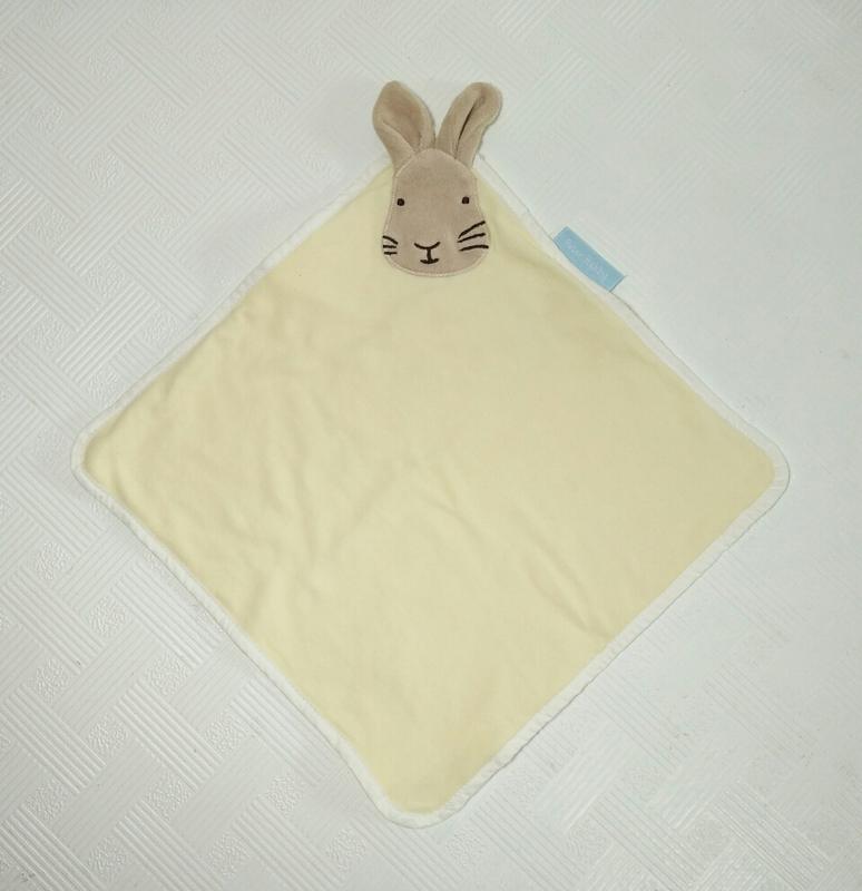 ☆奇奇娃娃屋(QH)☆Peter Rabbit品牌,全款棉布料的彼得兔雙層安撫巾~180元