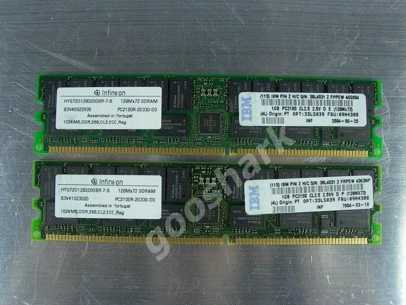 38L4031 IBM原廠 eServer xSeries 2GB kit  DDR266 Reg-Ecc 伺服器記憶體 x225 x335 x345 x235 33L5039
