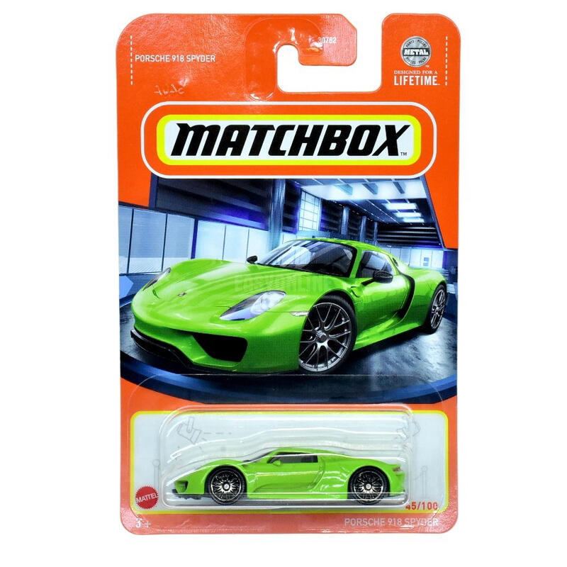 ^.^飛行屋(全新品)MATCHBOX 火柴盒小汽車 合金車//保時捷  PORSCHE 918 SPYDER