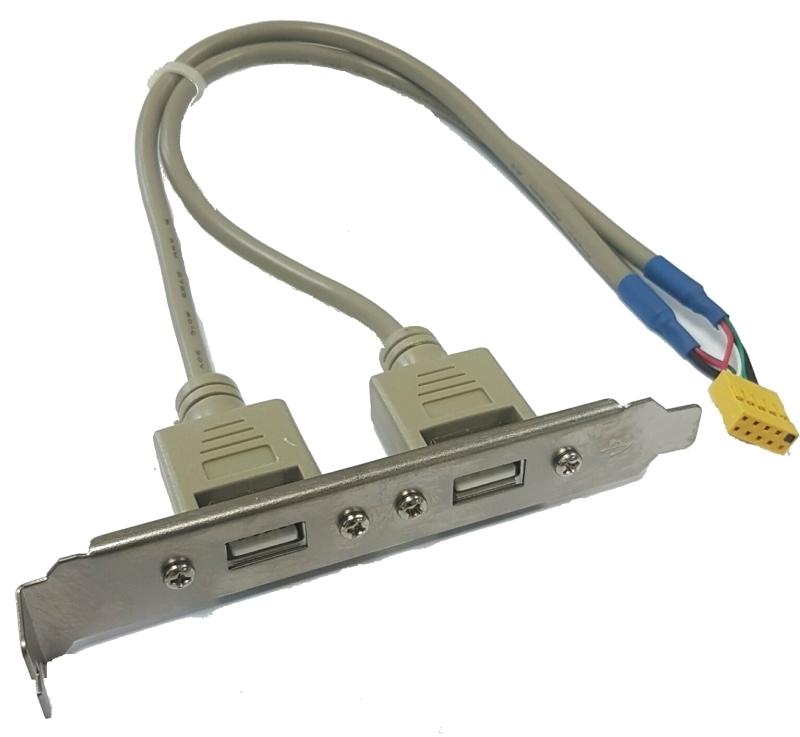 USB 2.0 擴充板 檔板 2 port (2埠) 主機板接頭