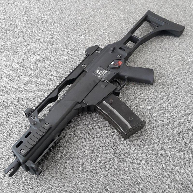 【IDCF 艾利斯工坊】全開膛版 WE G36C G39C GBB 黑色 全金屬瓦斯氣動槍 10486