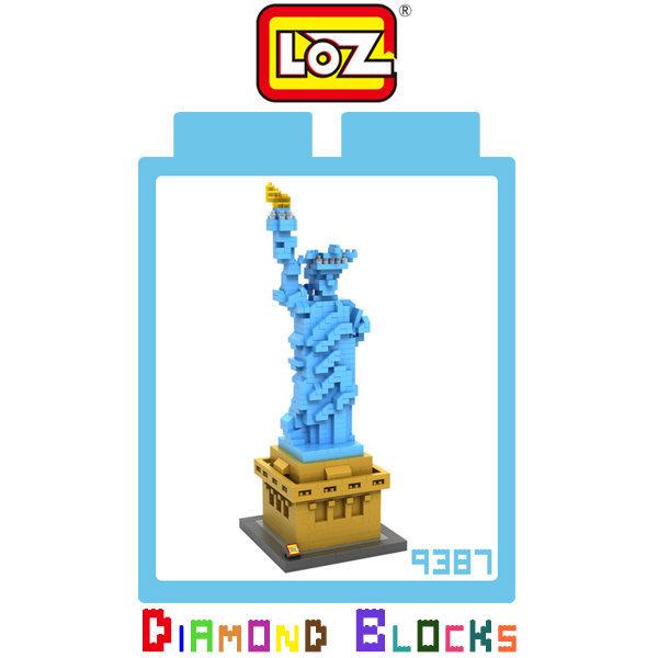 --庫米--LOZ 鑽石積木 9387 自由女神 建築系列 益智玩具 趣味 腦力激盪 迷你積木