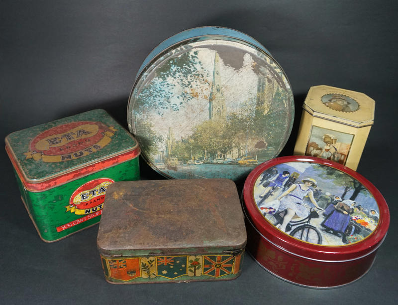 澳洲 澳大利亞 英國 倫敦 古物 古董 骨董 老件 老東西 舊時代 老鐵盒 5個 全部一起賣