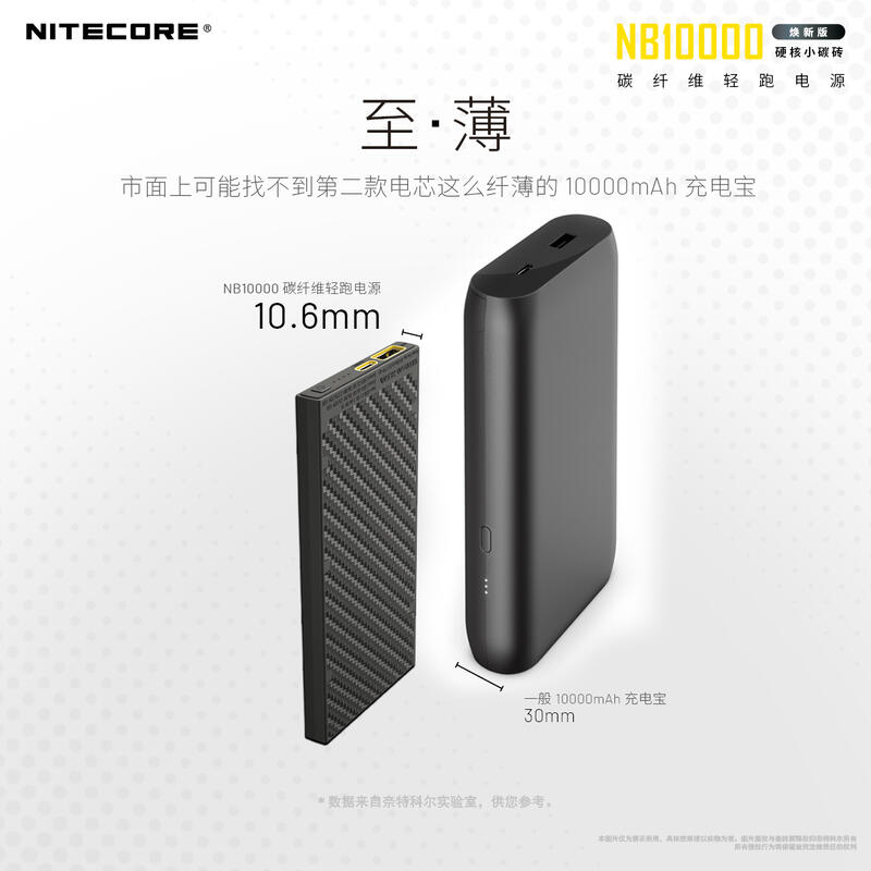 【山道具屋】Nitecore NB10000 GEN2+USB線-升級版極輕快充行動電源(公司貨/PD20W/150g)