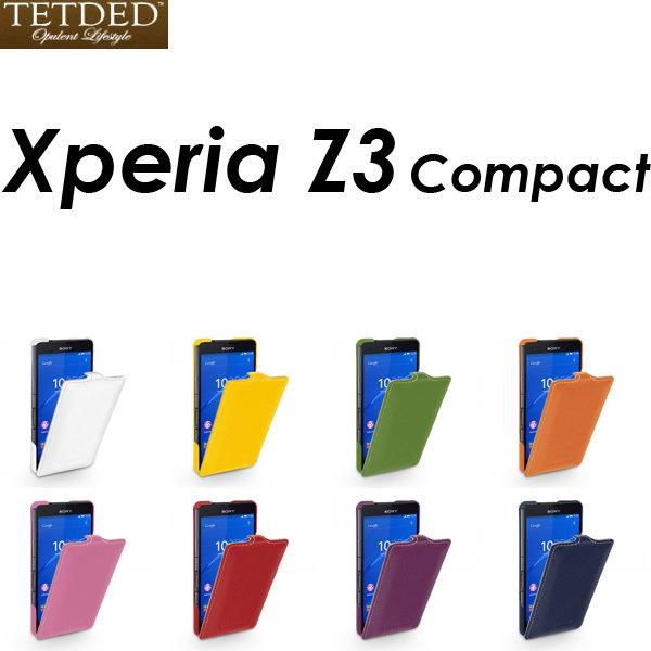 【麥小舖2店】SONY Xperia Z3 Compact 4.6吋 掀蓋式真皮皮套 - 法國Tetded 9色