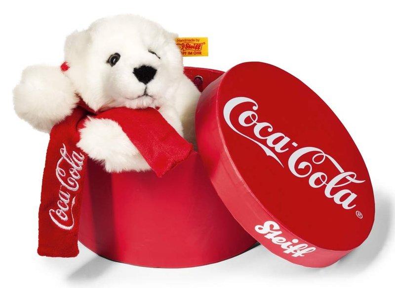 白色貴族 Steiff 泰迪熊~~可口可樂系列~~北極小熊禮物盒 (市價約3980元)~~最棒的禮物!