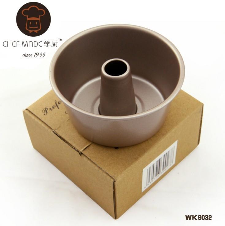 『天天烘培』【【Chefmade學廚】4寸金色凸柱圓杯蛋糕/麵包模具 烘培CO9032-3086
