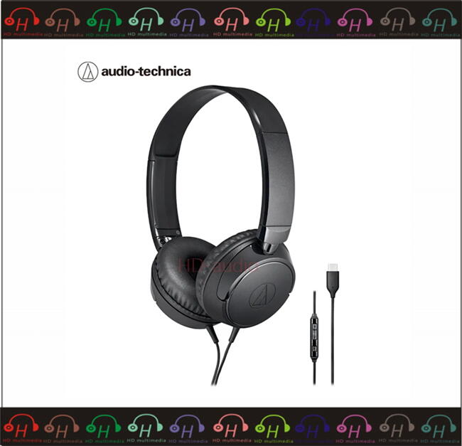 現貨弘達影音多媒體 Audio Technica 鐵三角 ATH-S120C 黑色 Type-C可通話MIC 耳罩式耳機