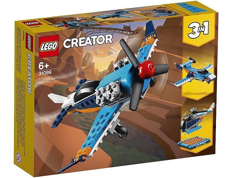 竹北kiwi玩具屋_2020 LEGO 樂高 31099 創意系列 螺旋槳飛機
