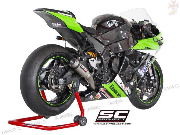 義大利SC-PROJECT KAWASAKI ZX-10R 11-15 CR-T型中尾段排氣 