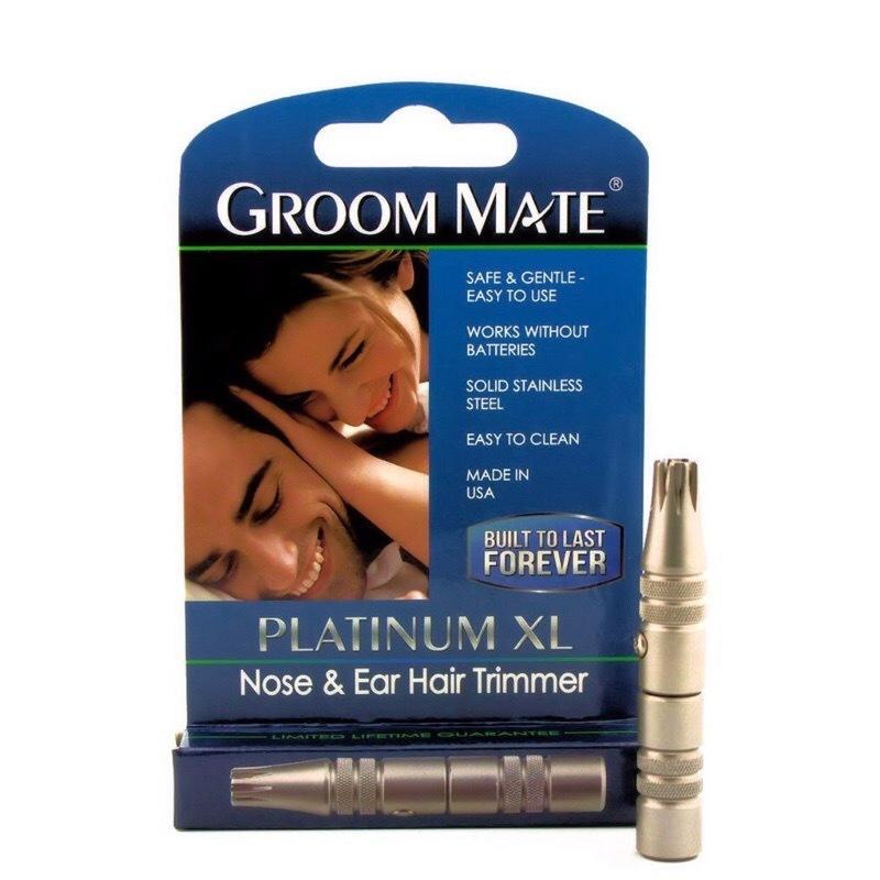 Groom Mate Platinum XL 美國製 不鏽鋼 鼻毛修剪器 鼻毛刀 鼻毛器 鼻毛剪
