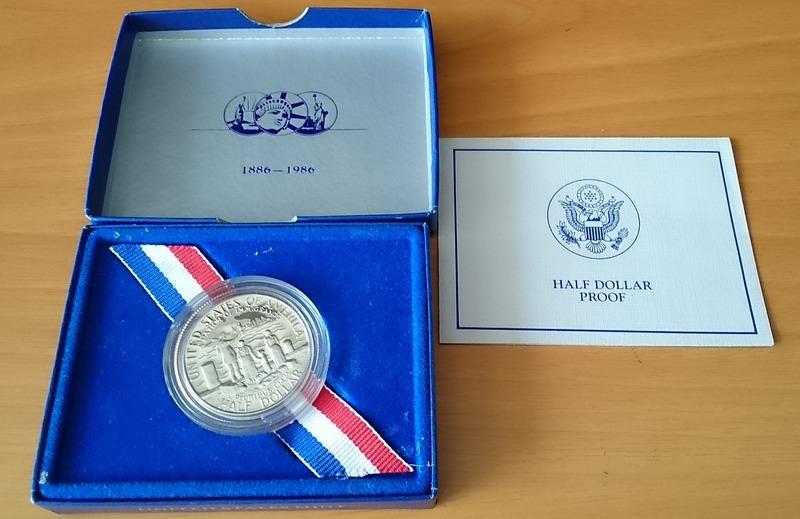 1986年自由女神紀念幣US Statue of Liberty Half Dollar Proof Coin